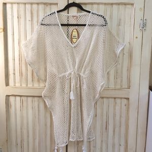 Azucar, woven, bathing suit cover up. Size medium